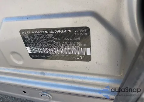 2020 Mitsubishi Outlander Le 2.4/Se 2.4/Sel 2.4/Sp 2.4 from USA, damaged, VIN JA4AD3A31LZ048748